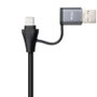 Nanocable Conversor USB-C y USB-A a Ethernet RJ45 y 3xUSB-A 3.0 Gris